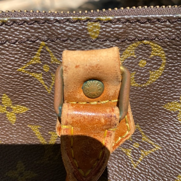 Authentic monogram Louis Vuitton speedy 30 tote bag perfect patina size bag - Picture 9 of 12